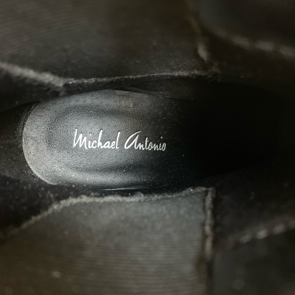 NWOT Michael Antonio Black Platform Booties - Picture 4 of 6